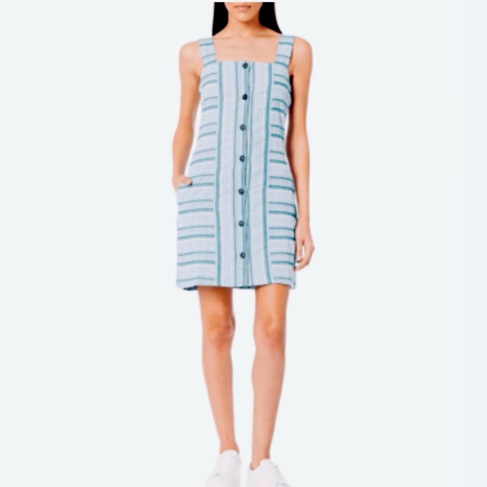 Roxy Blue and White Striped Dress